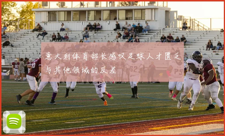意大利体育部长感叹足球人才匮乏与其他领域的反差