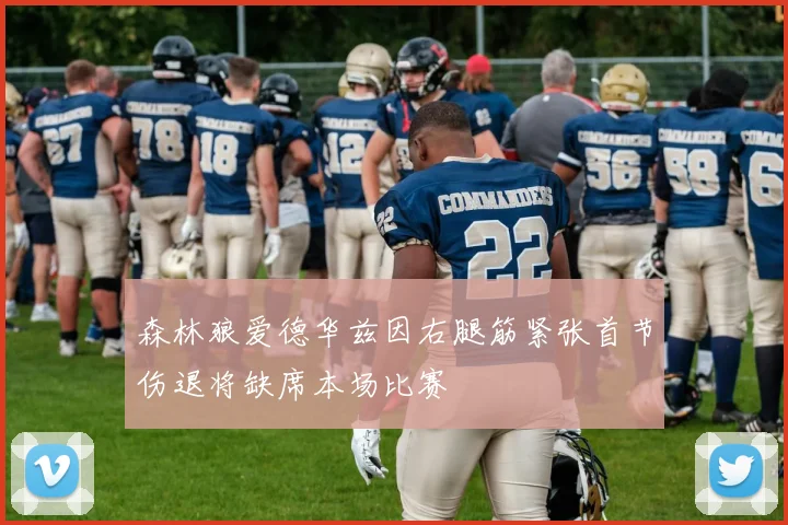 森林狼爱德华兹因右腿筋紧张首节伤退将缺席本场比赛